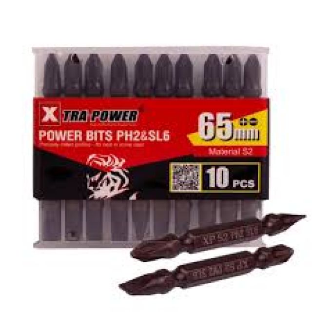 Xtra-Power Screw Driver Bits PH2 65mm (Star Bit)