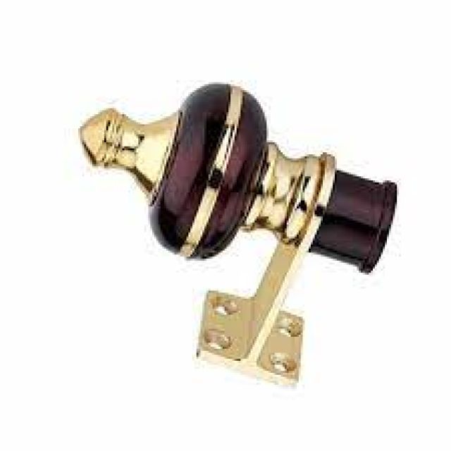 Raj Mandir Curtain Brackets with Attached Heavy Support-(1 Pair)